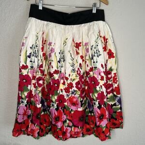 NEW Lindy Bop Skirt Retro Floral Swing Rockabilly Dance Colorful Loud Size 12